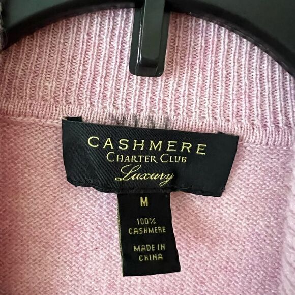 CHARTER CLUB Women's 100% Cashmere Turtleneck Sweater M - Picture 8 of 9